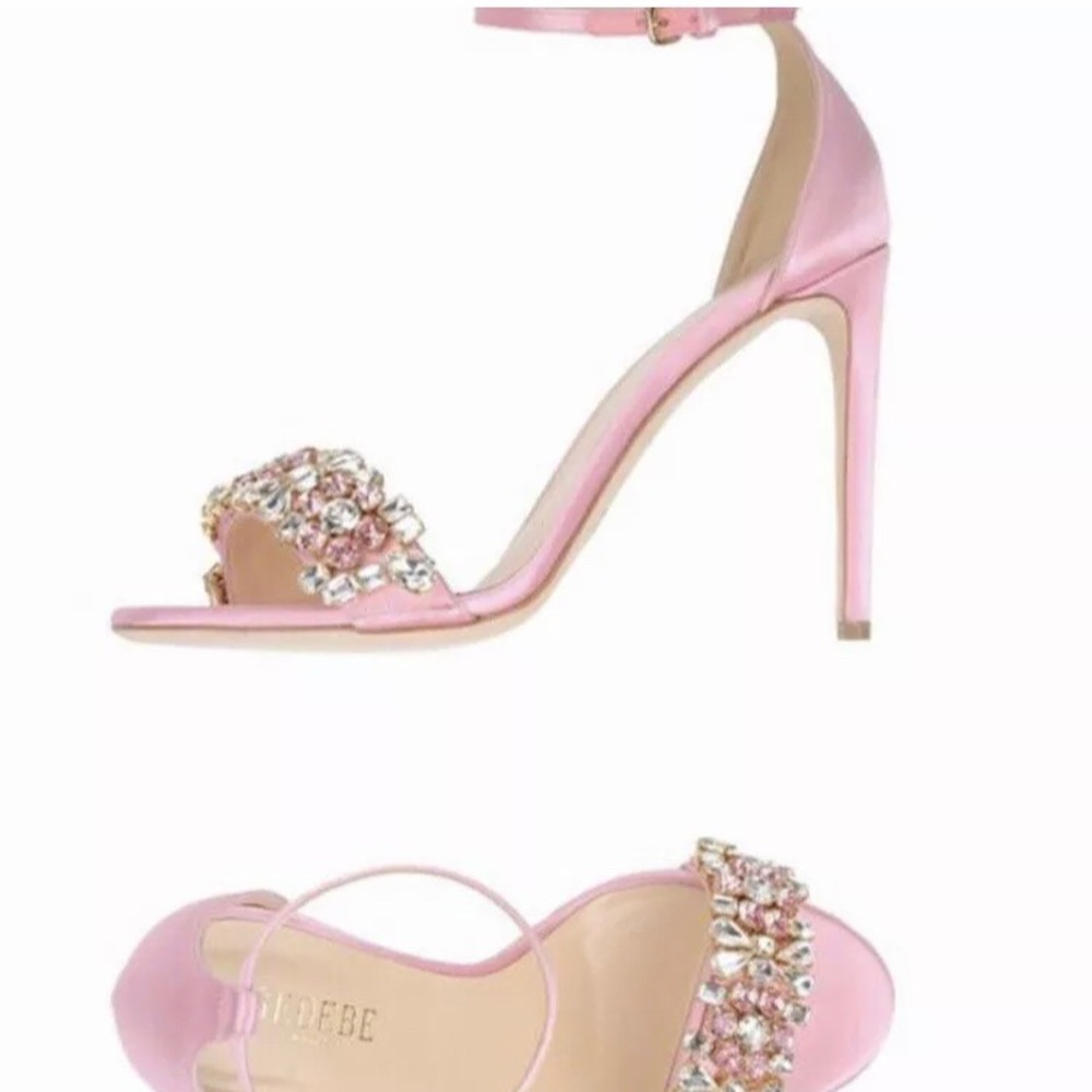 Gedebe light pink high heel sandals 40